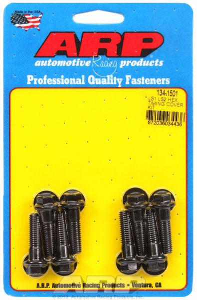 Timing Cover Bolt Kit, Hex Head Black Oxide