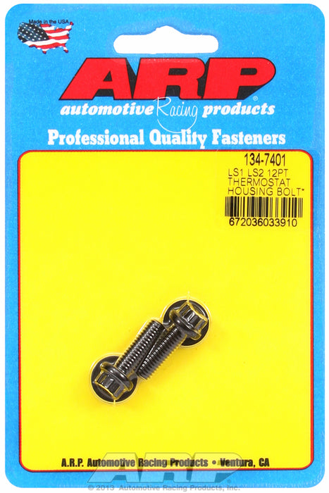 Thermostat Housing Bolt Kit, 12-Point Head Black Oxide