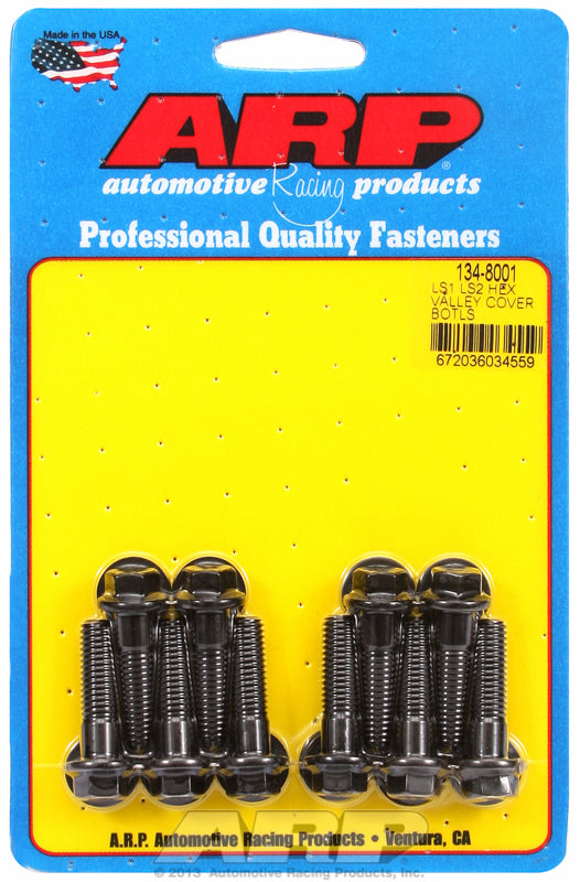 Intake Valley Cover Bolt Kit, Hex Head Black Oxide