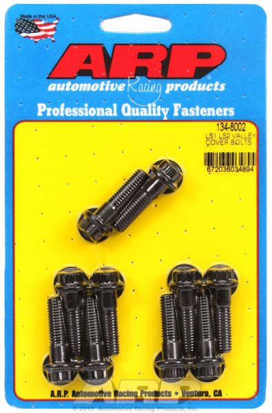 Intake Valley Cover Bolt Kit, 12-Point Head Black Oxide