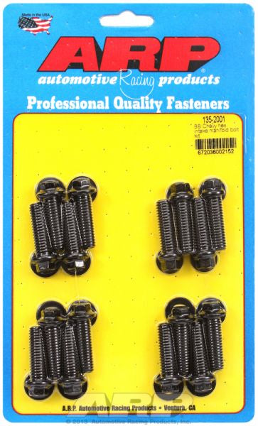 Intake Manifold Bolt Kit, Hex Head Black Oxide