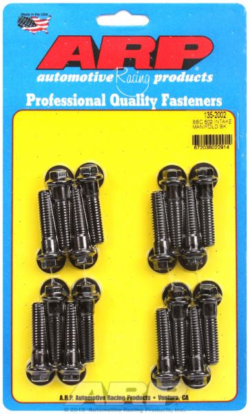 Intake Manifold Bolt Kit, Hex Head Black Oxide