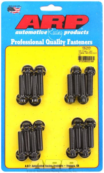 Intake Manifold Bolt Kit, 12-Point Head Black Oxide