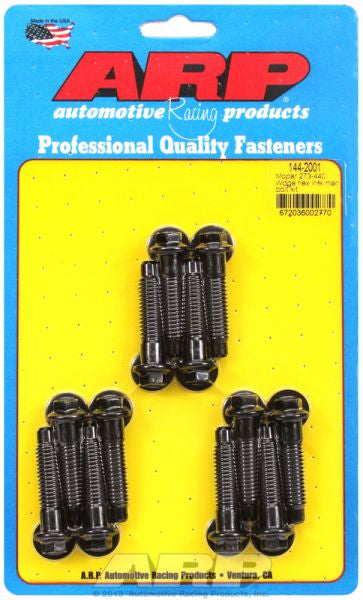 Intake Manifold Bolt Kit, Hex Head Black Oxide