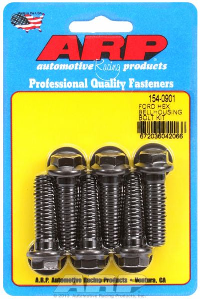 Bellhousing Bolt Kit, Hex Nut Black Oxide