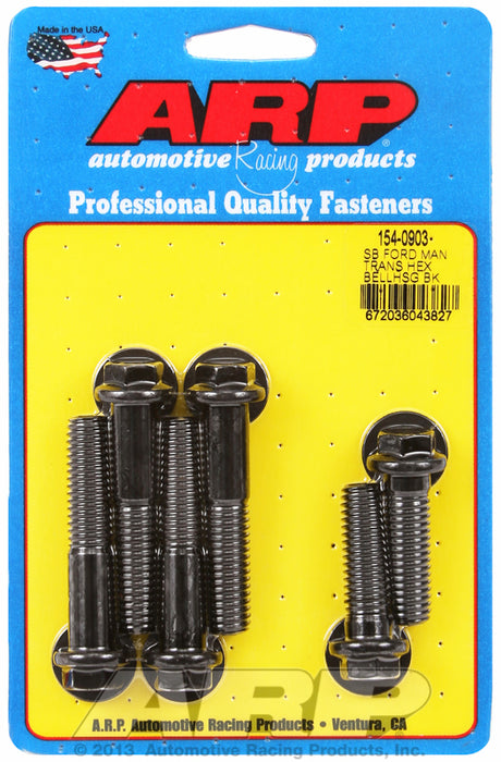 Bellhousing Bolt Kit, Hex Head Black Oxide