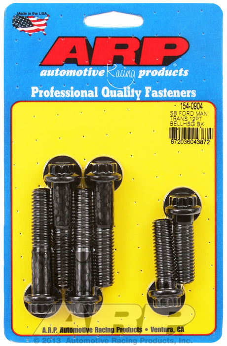 Bellhousing Bolt Kit, 12-Point Head Black Oxide