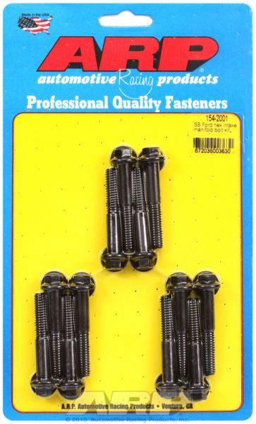 Intake Manifold Bolt Kit, Hex Head Black Oxide