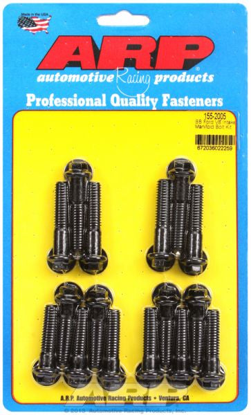 Intake Manifold Bolts, Black Oxide Hex Head