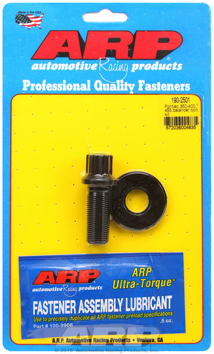 Harmonic Balancer Bolt, 12-Point Black Oxide