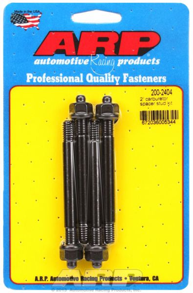 Carburettor Stud Kit, Hex Nut Black Oxide