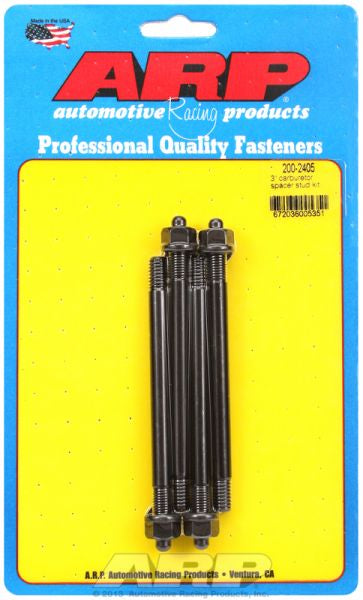 Carburettor Stud Kit, Hex Nut Black Oxide