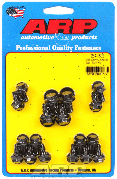 Oil Pan Bolt Kit, Hex Head Black Oxide