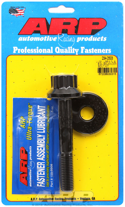 Harmonic Balancer Bolt, 12-Point Black Oxide