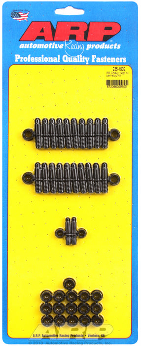 Oil Pan Stud Kit, 12-Point Nut Black Oxide
