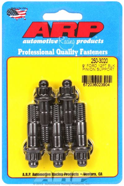 Pinion Support Stud Kit, 12-Point Nut Black Oxide