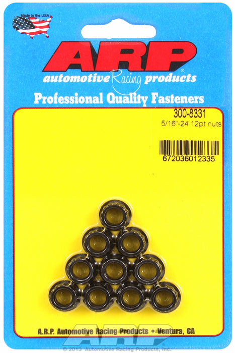 12-Point Nut, Chrome Moly Black Oxide