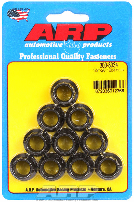 12-Point Nut, Chrome Moly Black Oxide