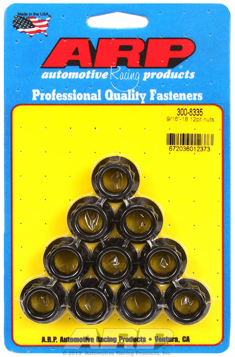 12-Point Nut, Chrome Moly Black Oxide
