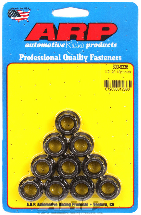 12-Point Nut, Chrome Moly Black Oxide