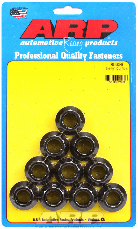 12-Point Nut, Chrome Moly Black Oxide