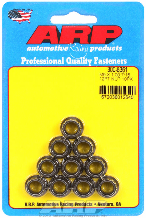 12-Point Nut, Chrome Moly Black Oxide