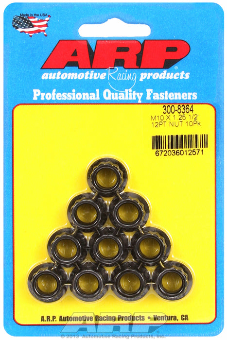 12-Point Nut, Chrome Moly Black Oxide