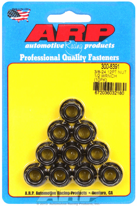 12-Point Nut, Chrome Moly Black Oxide