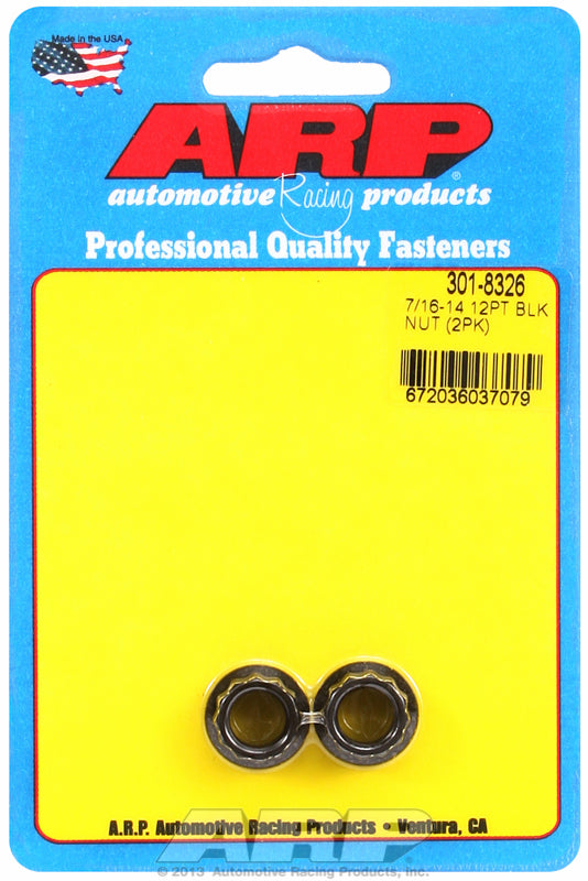 12-Point Nut, Chrome Moly Black Oxide