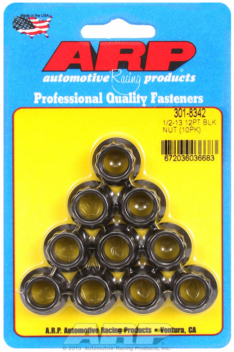 12-Point Nut, Chrome Moly Black Oxide