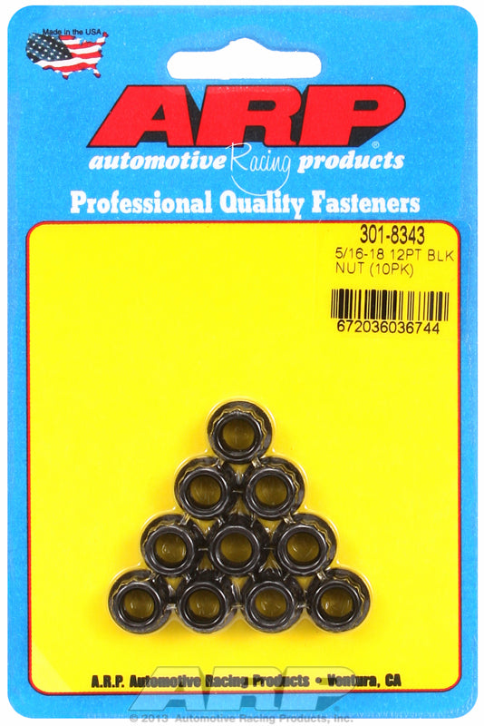 12-Point Nut, Chrome Moly Black Oxide