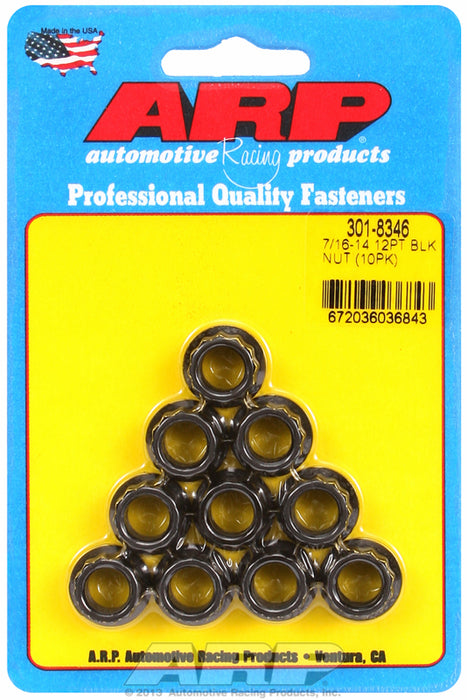 12-Point Nut, Chrome Moly Black Oxide