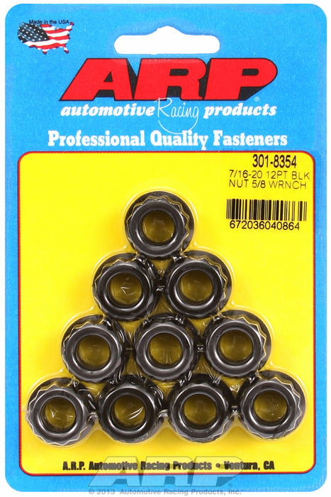 12-Point Nut, Chrome Moly Black Oxide