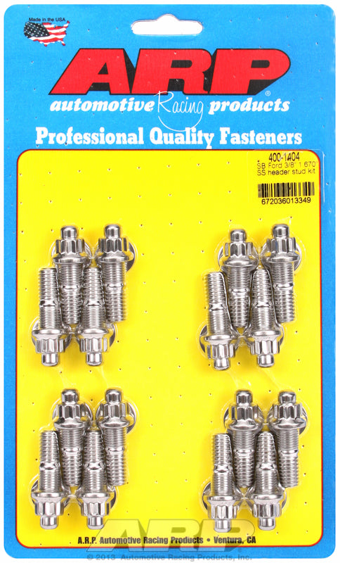 Exhaust Header Stud Kit, 12-Point S/S
