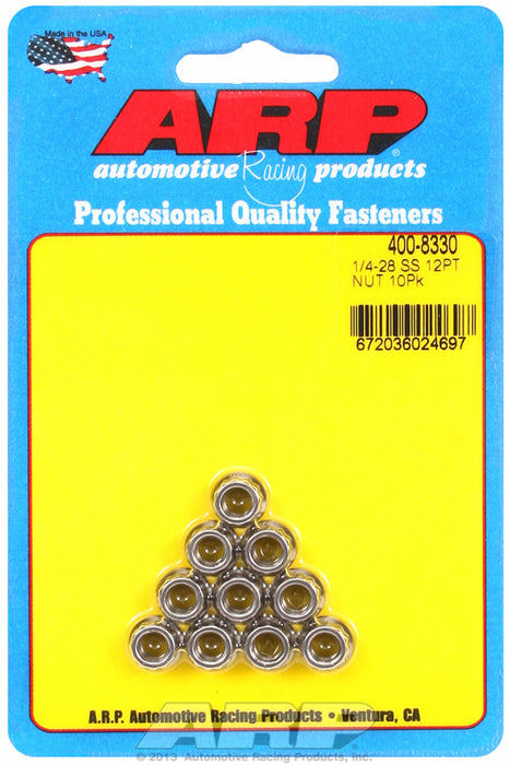 12-Point Nut, Polished S/S
