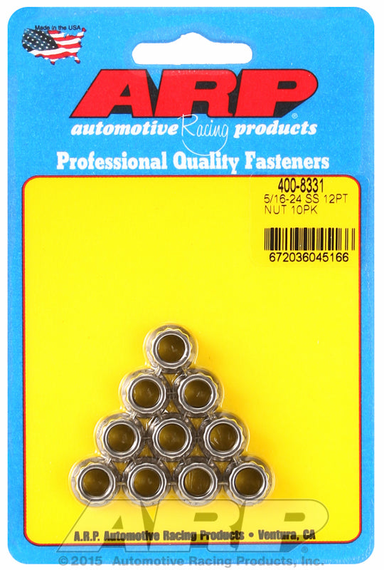 12-Point Nut, Polished S/S