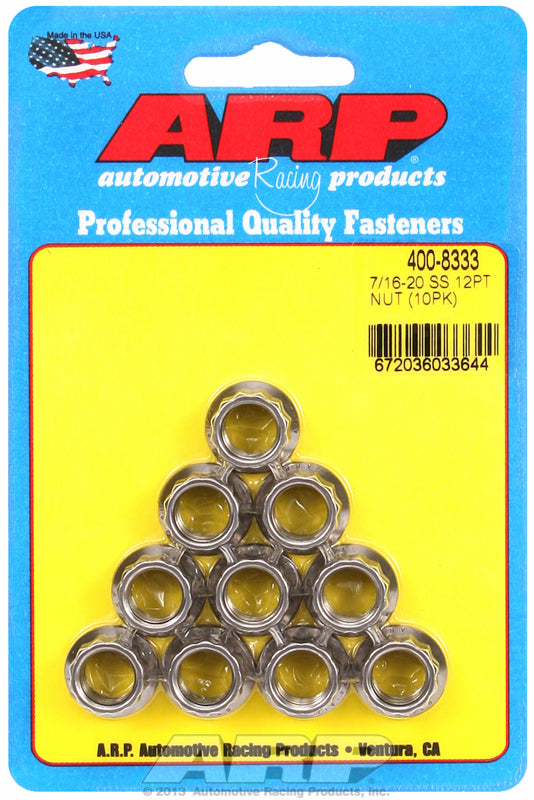 12-Point Nut, Polished S/S