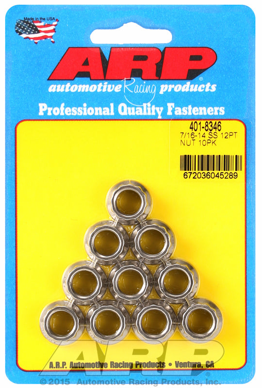 12-Point Nut, Polished S/S