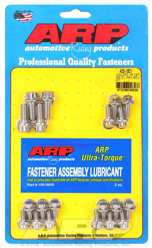 Oil Pan Bolt Kit, 12-Point S/S
