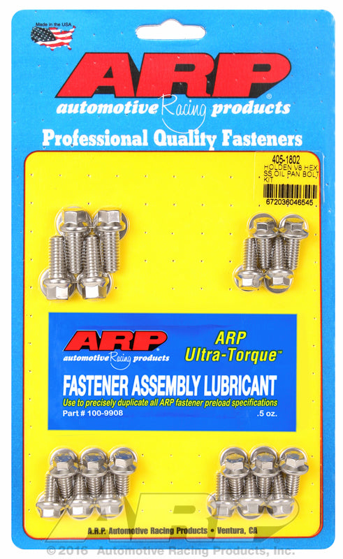 Oil Pan Bolt Kit, Hex Nut S/S
