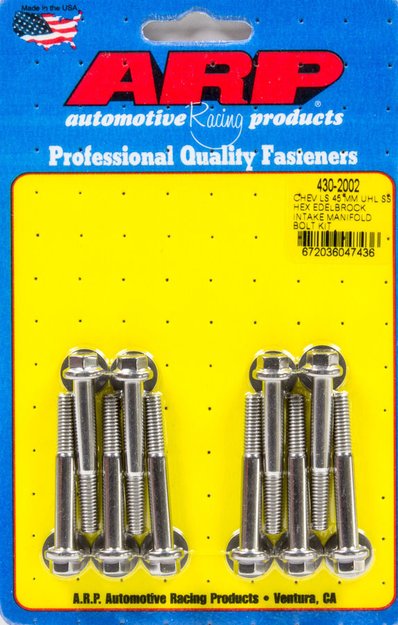 Intake Manifold Bolt Kit, Hex Stainless