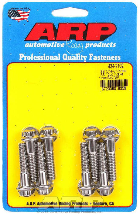 Intake Manifold Bolt Kit, 12-Point Stainless