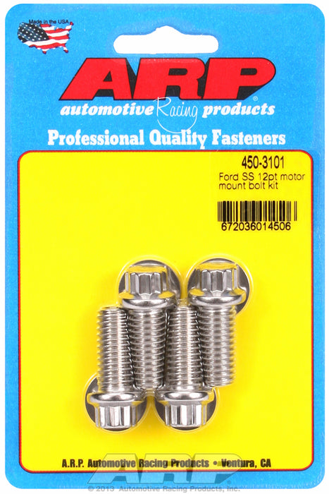 Motor Mount Bolt Kit, 12-Point Head S/S