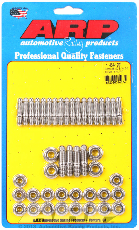 Oil Pan Stud Kit, Hex Nut S/S