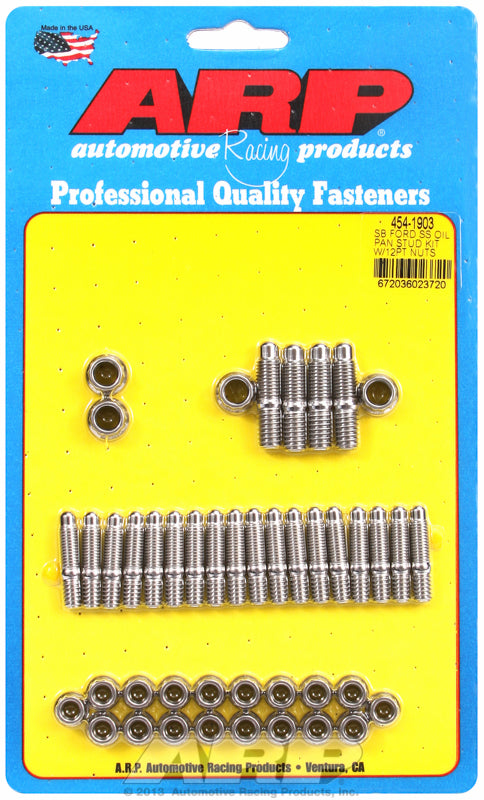 Oil Pan Stud Kit, 12-Point Nut S/S