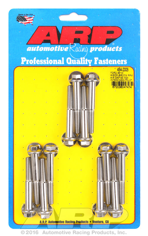 Intake Manifold Bolt Kit Hex Head, S/S