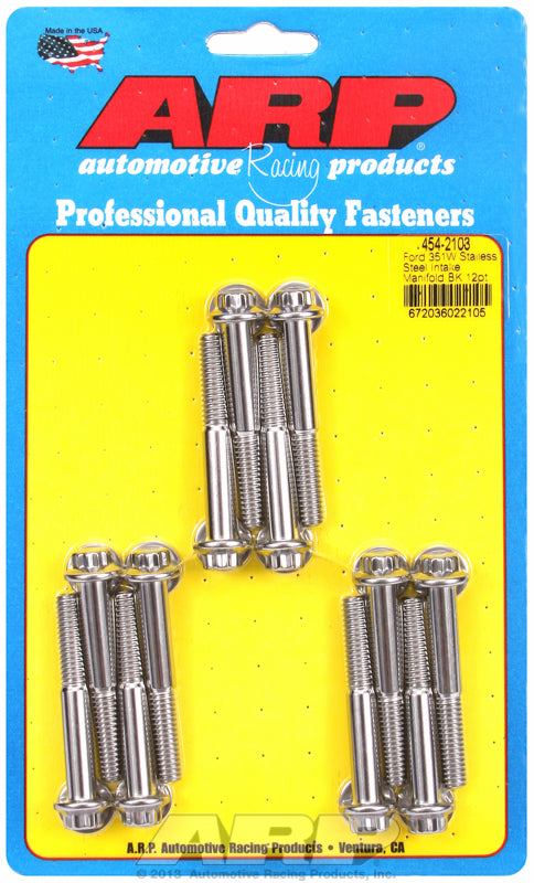 Intake Manifold Bolt Kit, 12-Point Head S/S