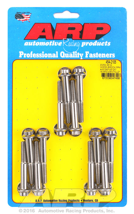 Intake Manifold Bolt 12-Point Head, S/S
