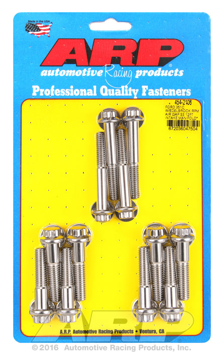 Intake Manifold Bolt Kit, 12-Point S/S