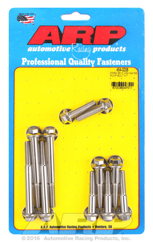 Hex Head Stainless Steel Water Pump Bolt Kit